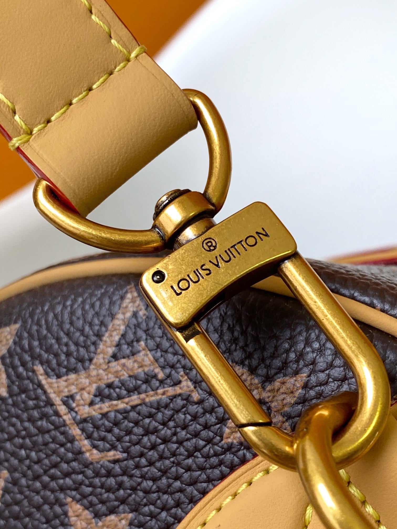 Louis Vuitton Classic Monogram Brown Canvas Crossbody Satchel Handbag