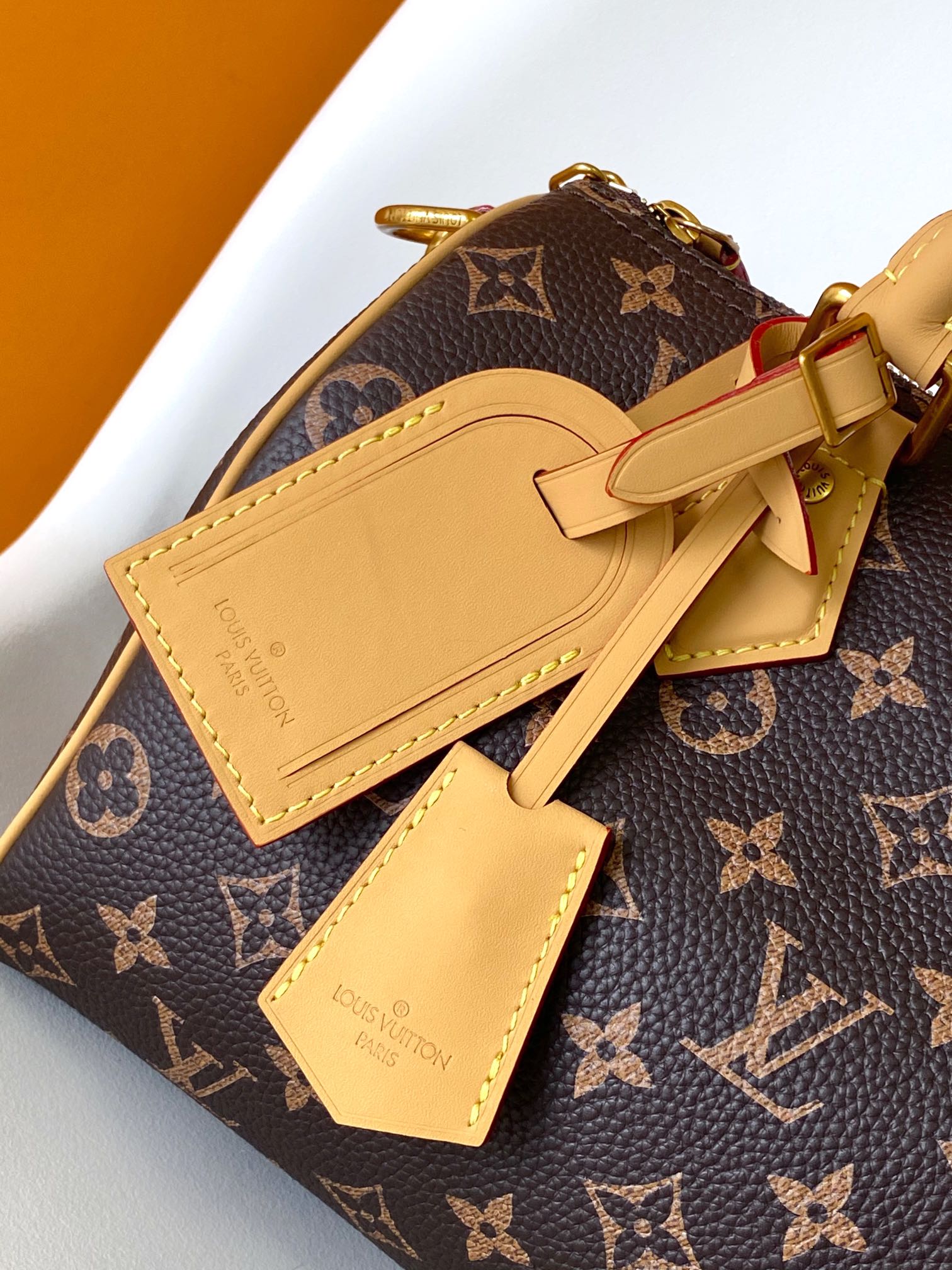 Louis Vuitton Classic Monogram Brown Canvas Crossbody Satchel Handbag