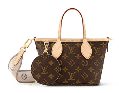 Louis Vuitton Brown Monogram Canvas Mini Handbag with Shoulder Strap and Coin Pouch
