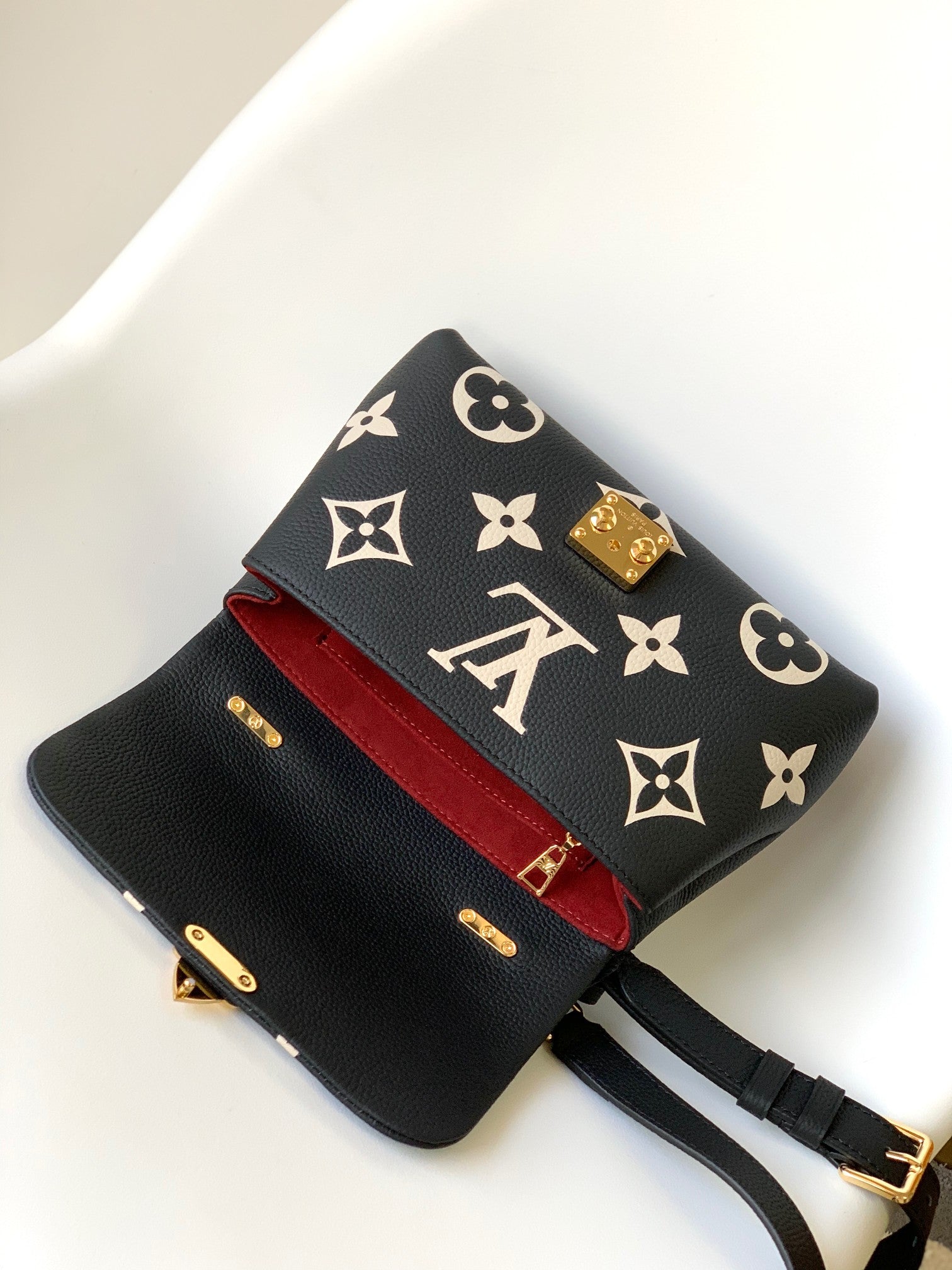 Louis Vuitton Madeleine BB Monogram Empreinte Giant Leather Handbag - Black/Gold
