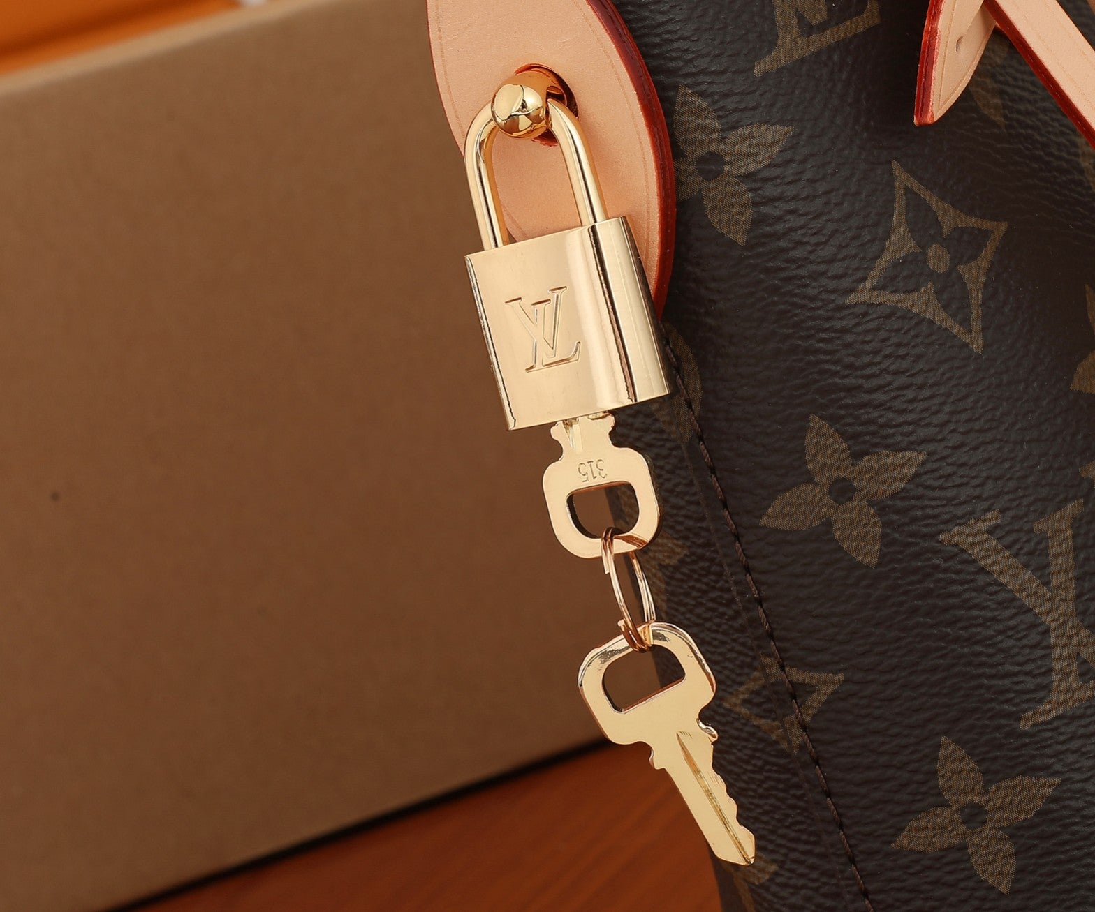 Louis Vuitton Classic Monogram Canvas Mini Dome Handbag with Gold Chain Strap