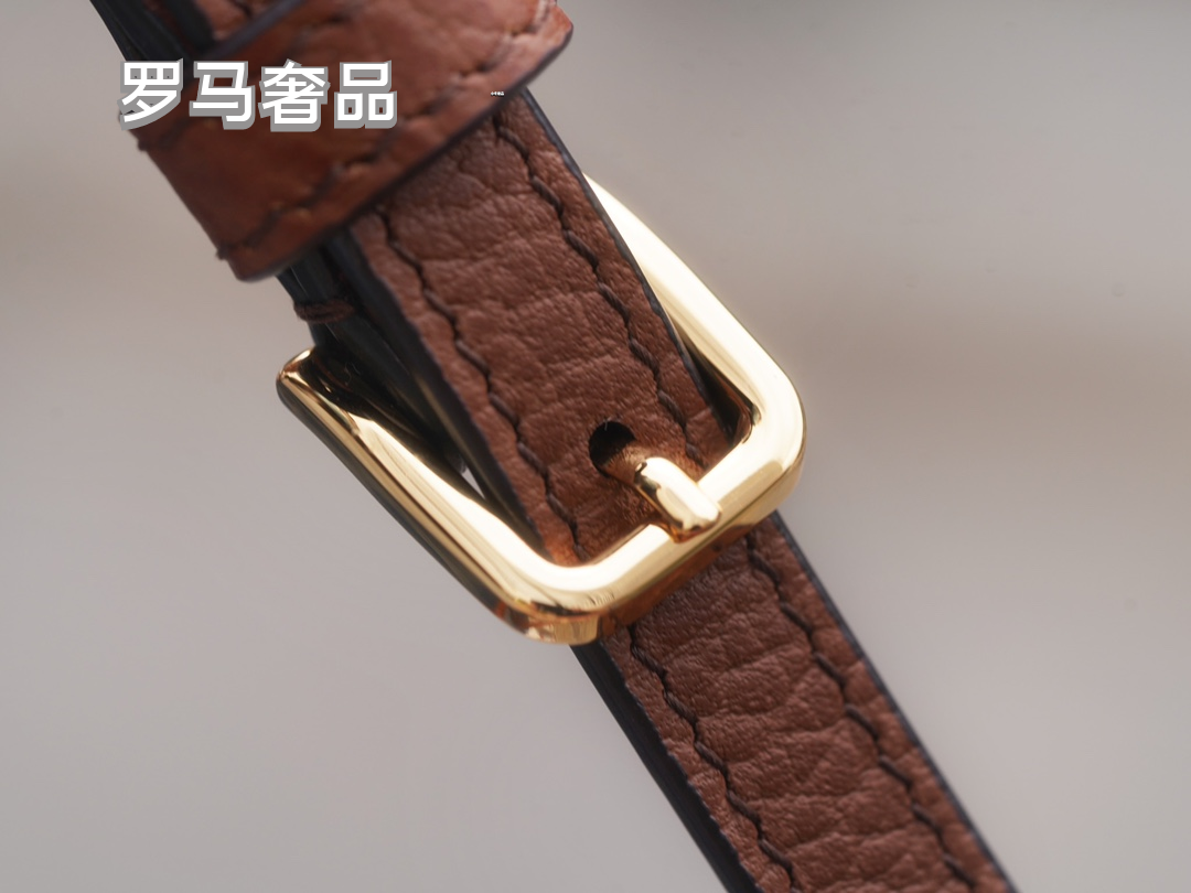 Gucci Vintage Monogram Denim Mini Crossbody Phone Bag with Horsebit Detail