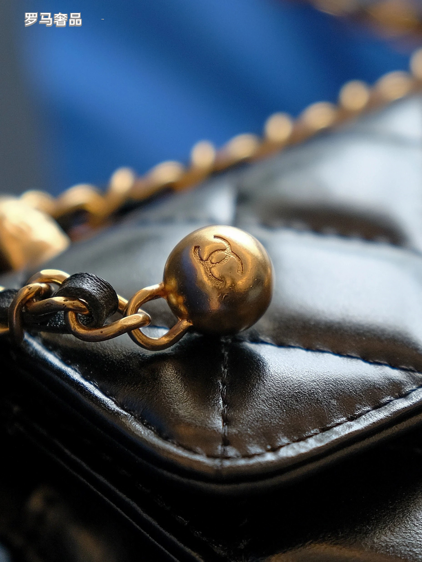 Chanel Mini Flap Bag with Top Handle Black Quilted Leather Gold Hardware