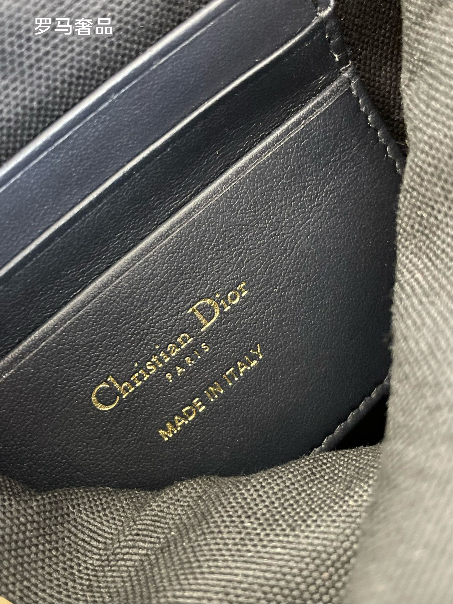 Dior Blue Monogram Jacquard Canvas Bucket Bag with Gold Hardware