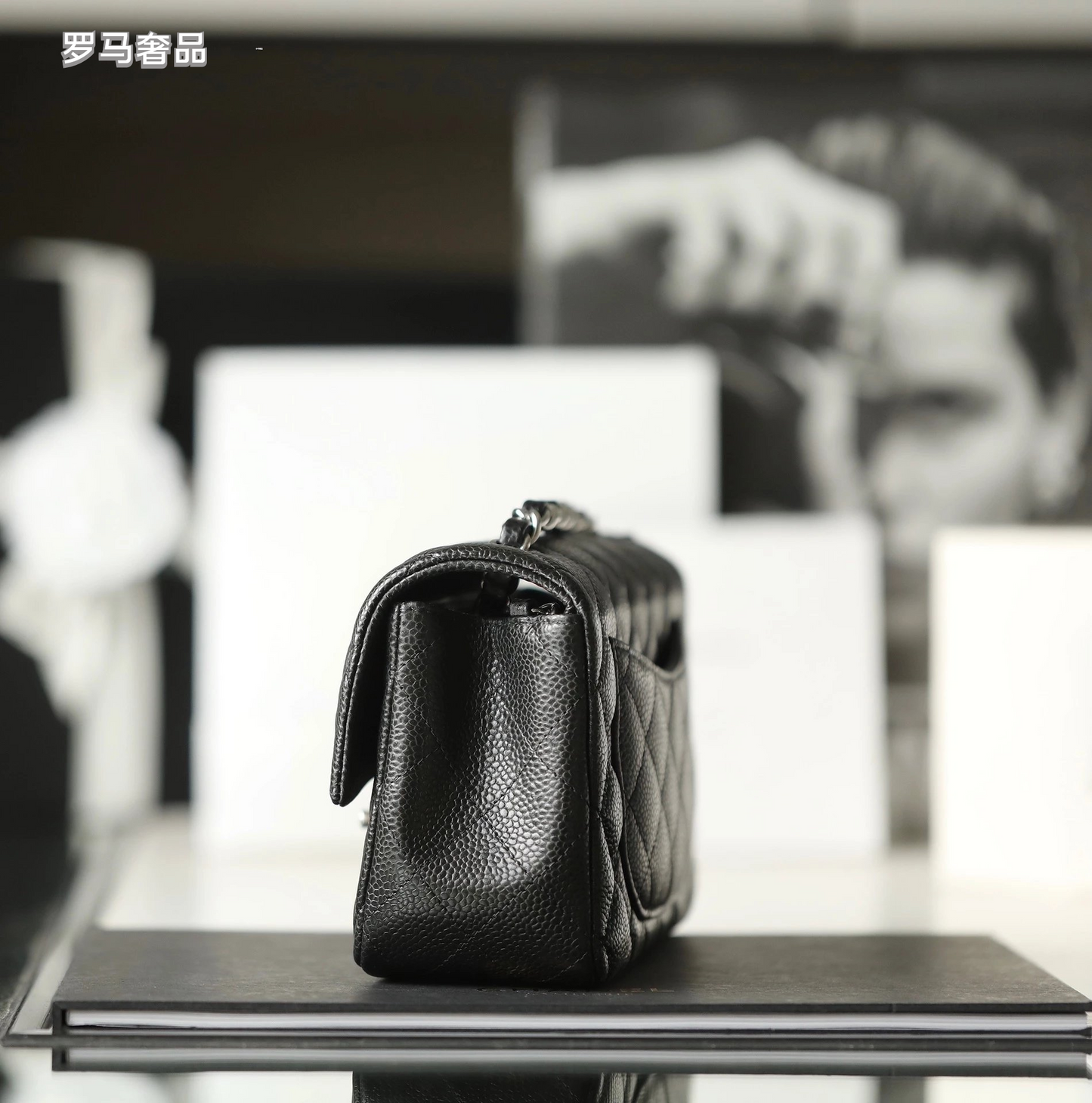 Luxury Black Quilted Leather Small Flap Bag with Gold-Tone Hardware