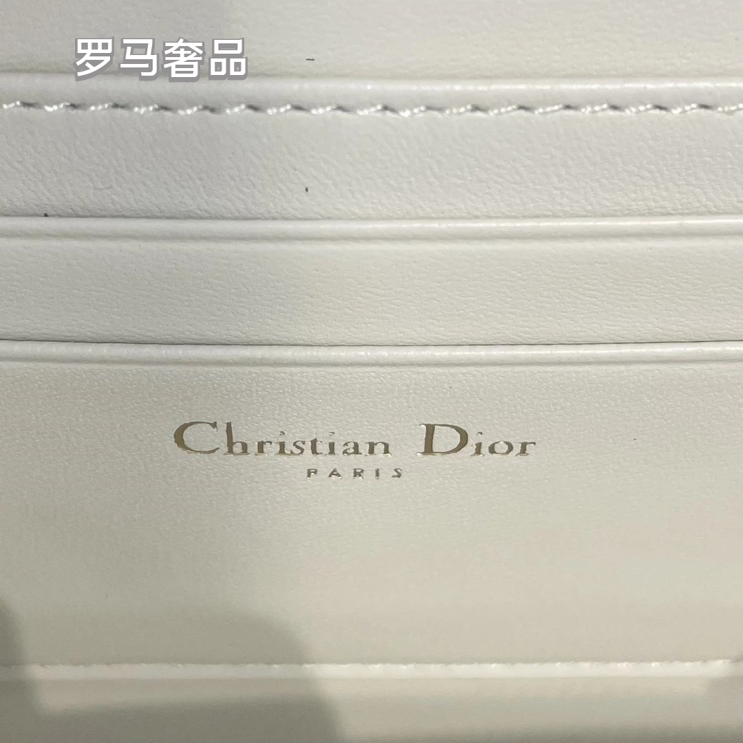Dior Luxury Quilted Leather Vanity Case Travel Cosmetic Makeup Bag