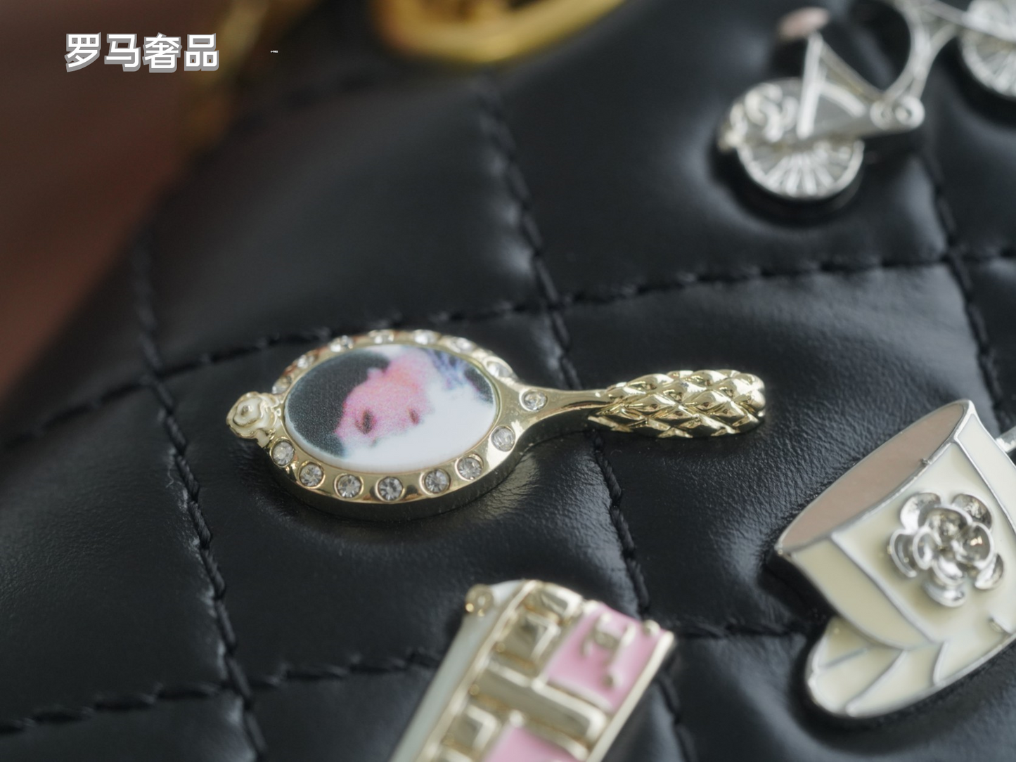 Chanel Black Quilted Leather Lucky Charms 2.55 Reissue Flap Bag