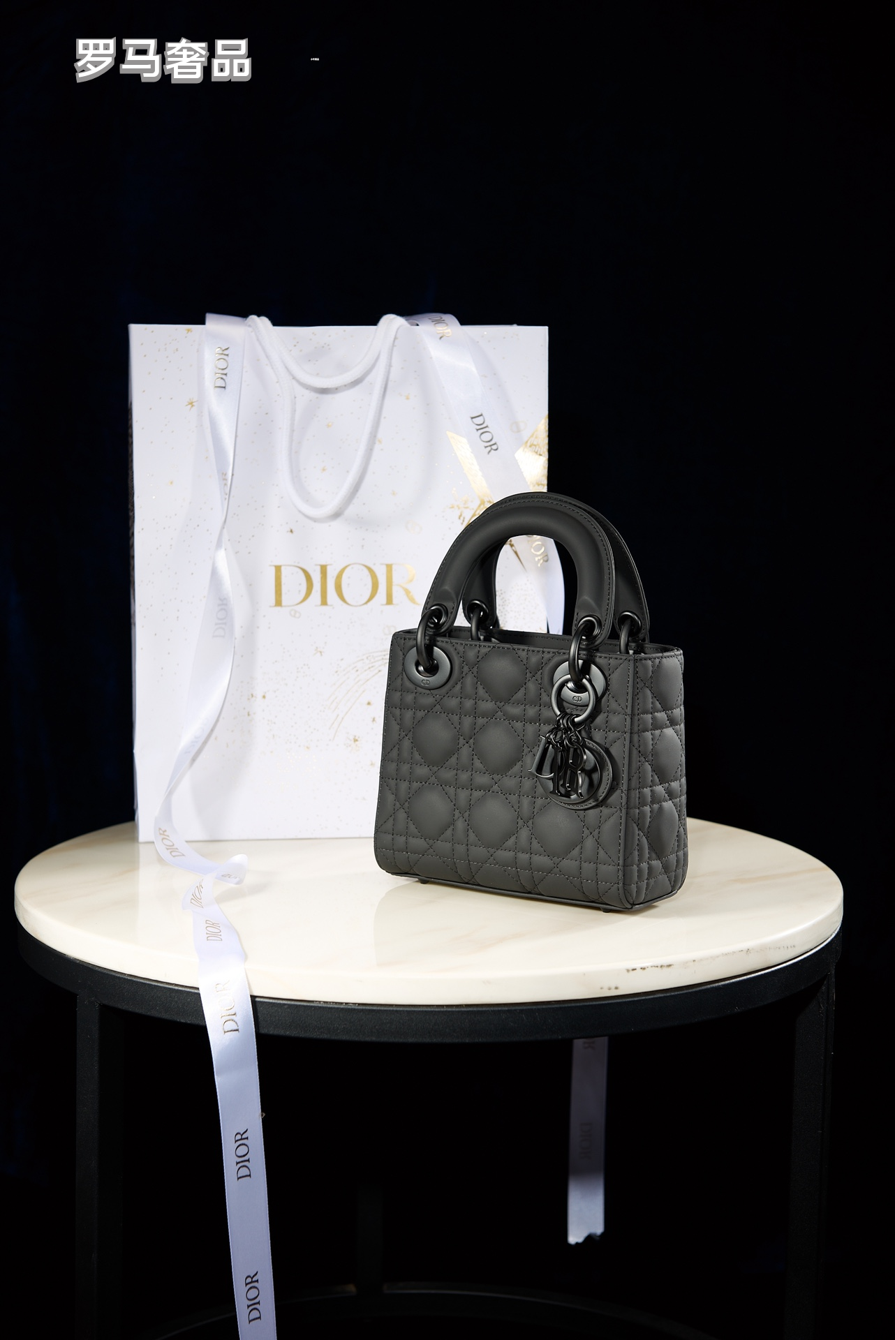 Christian Dior Lady Dior Ultra Matte Bag - Black Cannage Calfskin