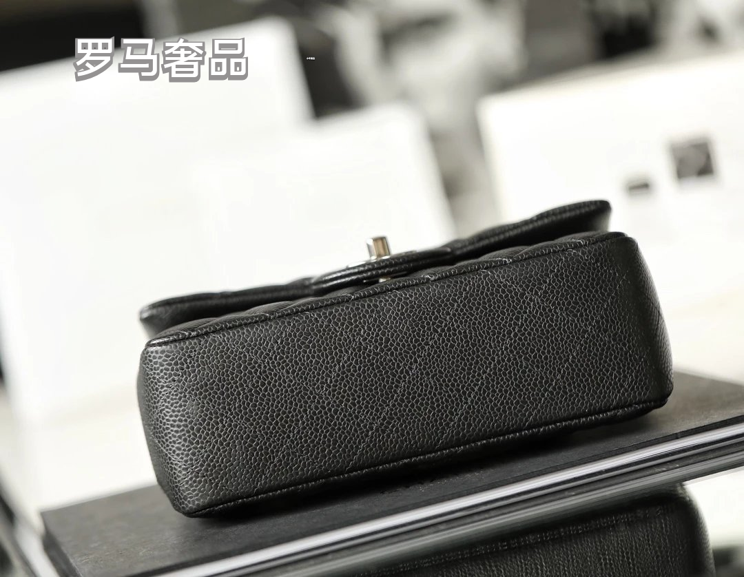Luxury Black Quilted Leather Small Flap Bag with Gold-Tone Hardware
