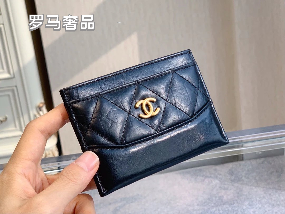 Chanel Classic Flap Quilted Card Holder - Leather CC Logo Wallet