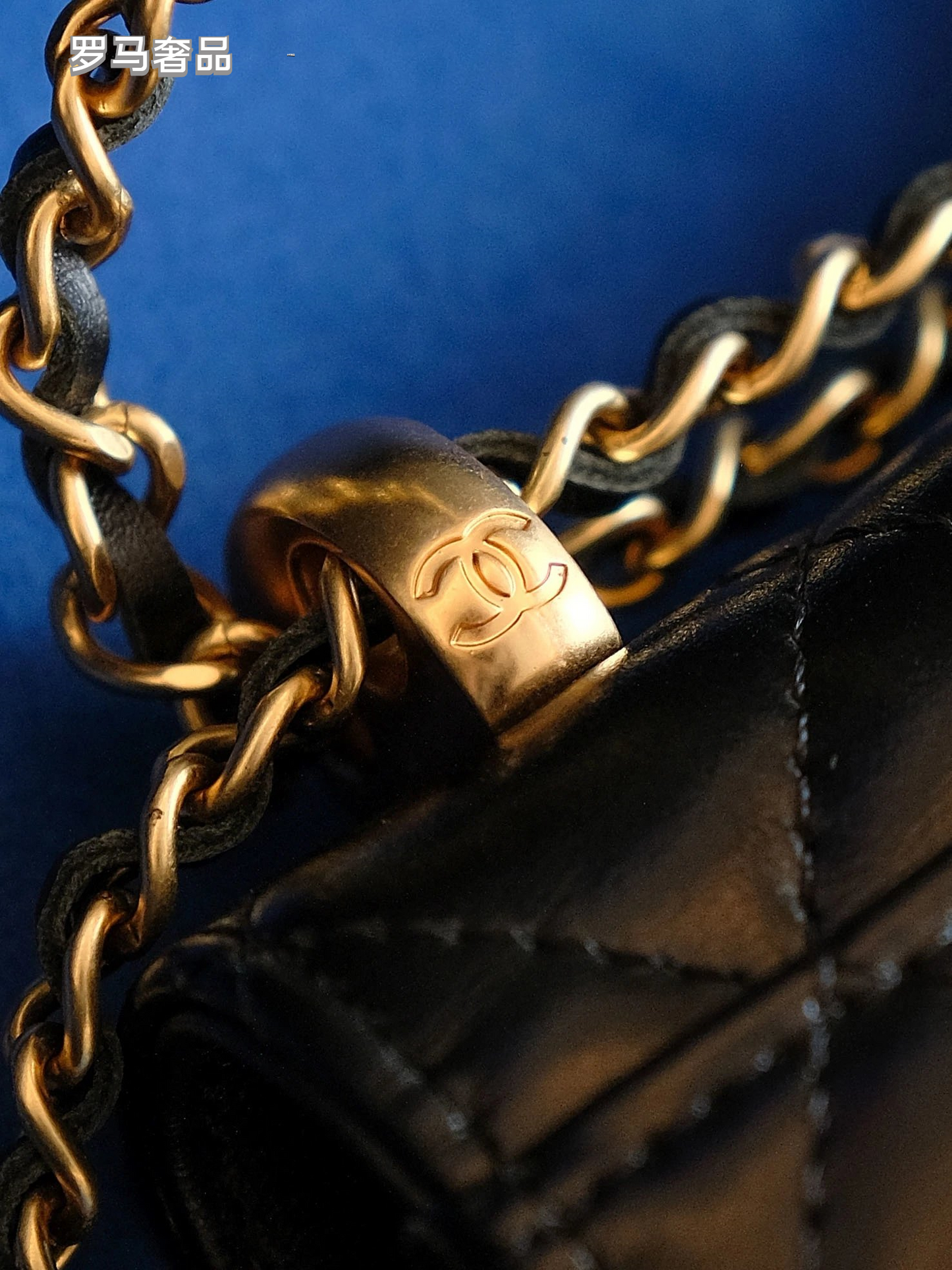 Chanel Mini Flap Bag with Top Handle Black Quilted Leather Gold Hardware